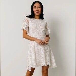 Baltic Born White Lace Dress